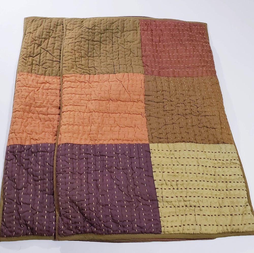 Crate&Barrel Castille Quilt Standard Shams